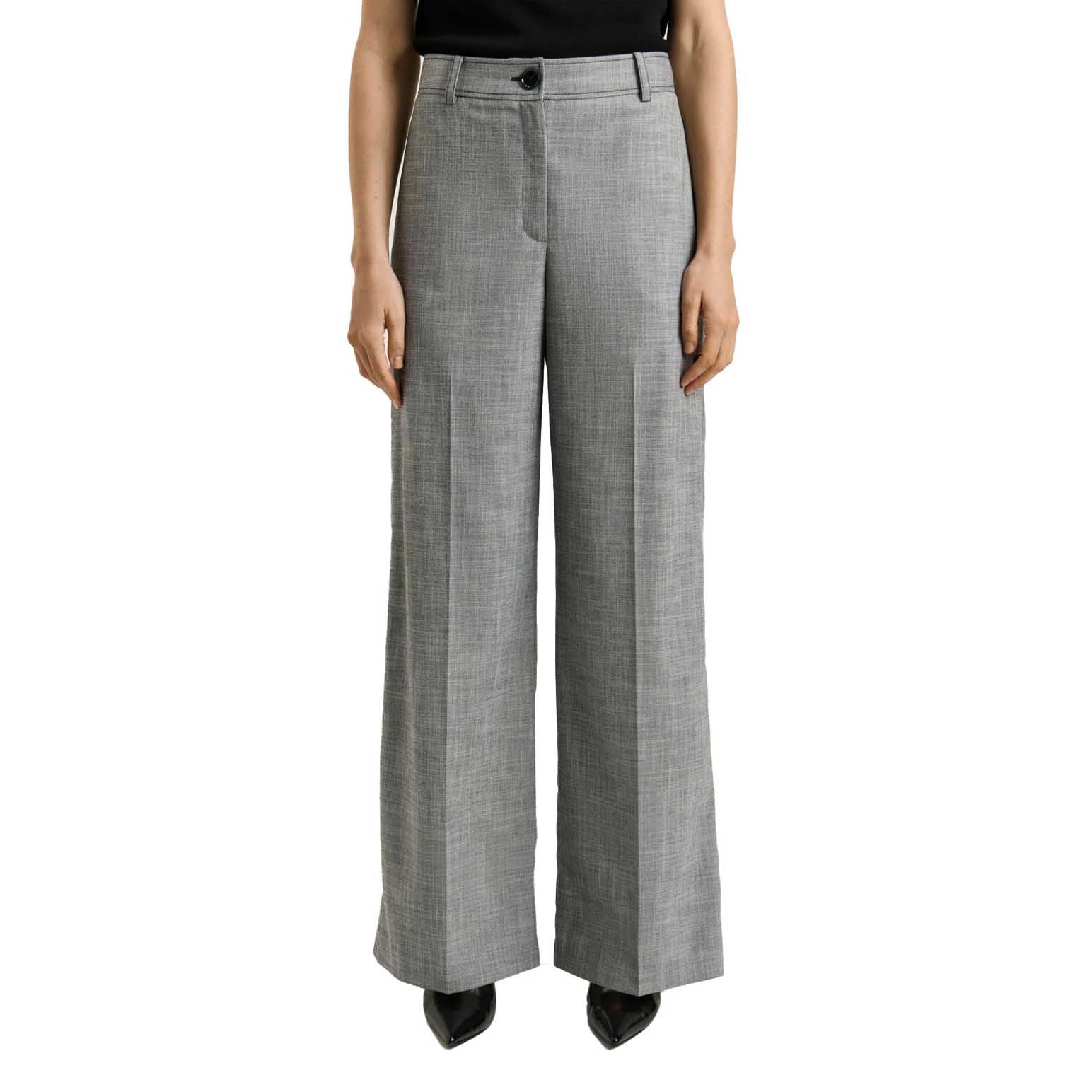 Veronika Maine Monochrome Twill Straight Leg Pant